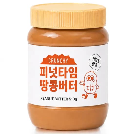 피넛타임 무가당 땅콩버터 크런치 510g 1개