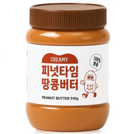 피넛타임 무가당 땅콩버터 크리미 510g 1개