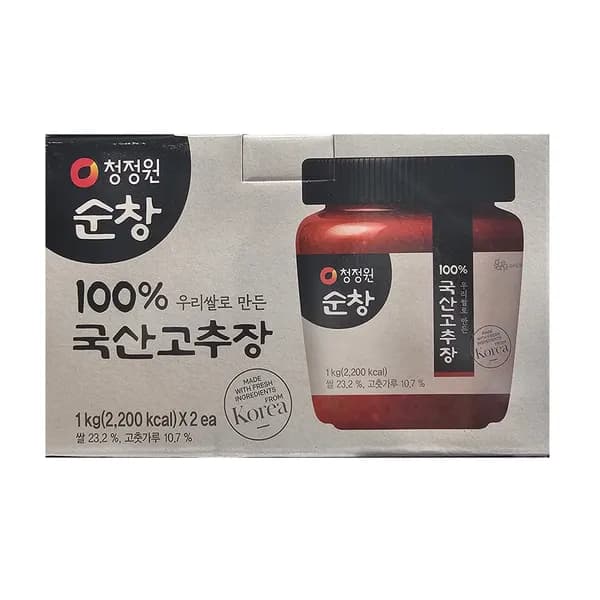 청정원 순창 100% 국내산 고추장 1kg 2개 24,990원