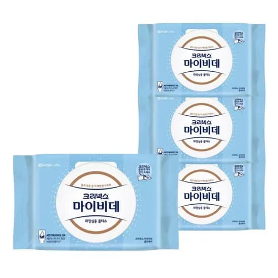 크리넥스 마이비데 클린케어 비데티슈 캡형 60매입 4팩 11,110원