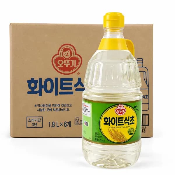 오뚜기 화이트식초 발효식초 대용량 1.8L 6개