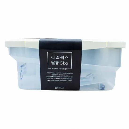 씨밀렉스 라이스키퍼 쌀통, 투명아이보리, 5kg, 1개