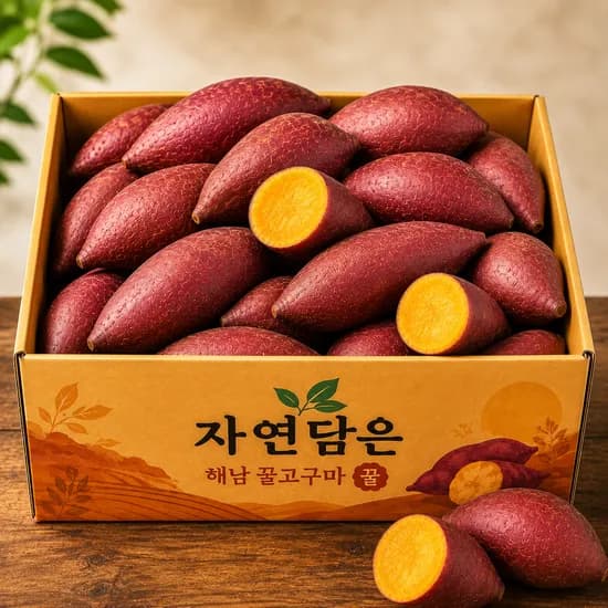 해남 햇 꿀고구마 베니하루카 특품 한입 5kg 1박스