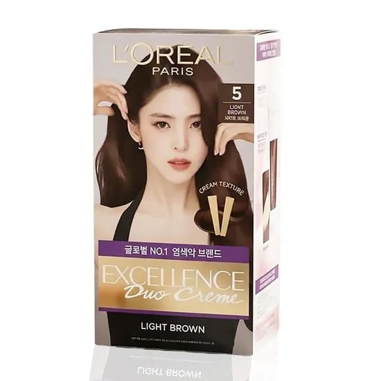 로레알파리 엑셀랑스 듀오크림 5 라이트브라운 1개