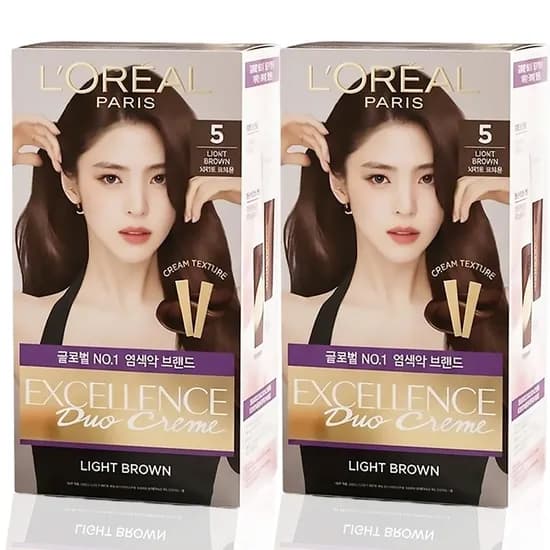 로레알파리 엑셀랑스 듀오크림 5 라이트브라운 2개 32,380원