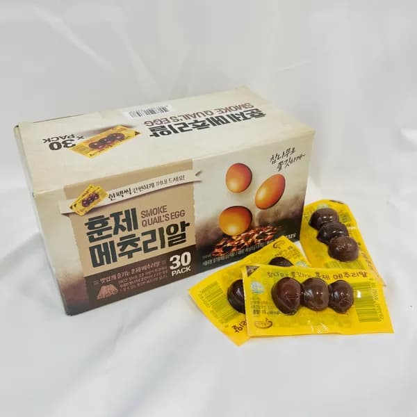참나무 훈제 메추리알 15g 30개