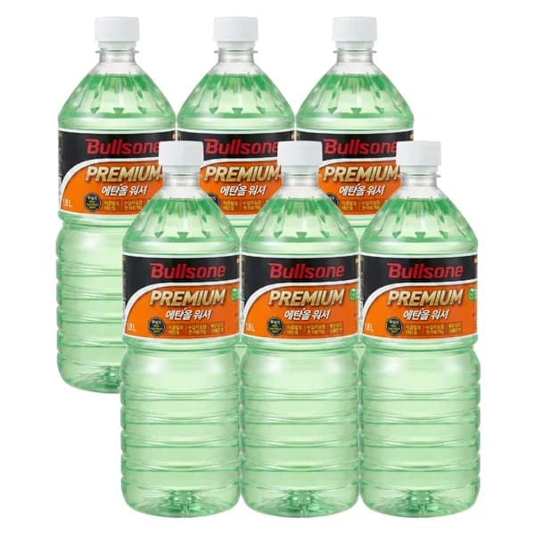 불스원 레인OK 프리미엄 에탄올 워셔액 1.8L 6개 17,400원