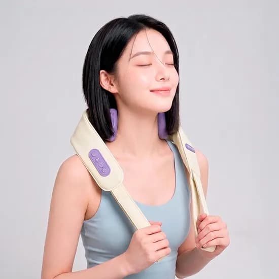 인썸 무선 목 어깨 마사지기 ISM-V1 퍼플 1개