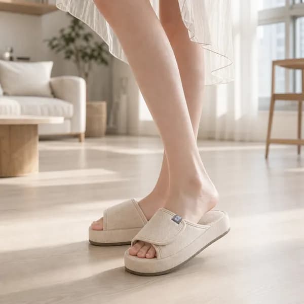생활양식 사푸니 실내화 아이보리 멜란지 250mm 1개