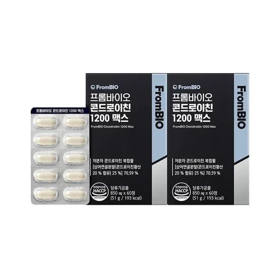 프롬바이오 콘드로이친 1200 맥스 2개월, 60정, 2박스