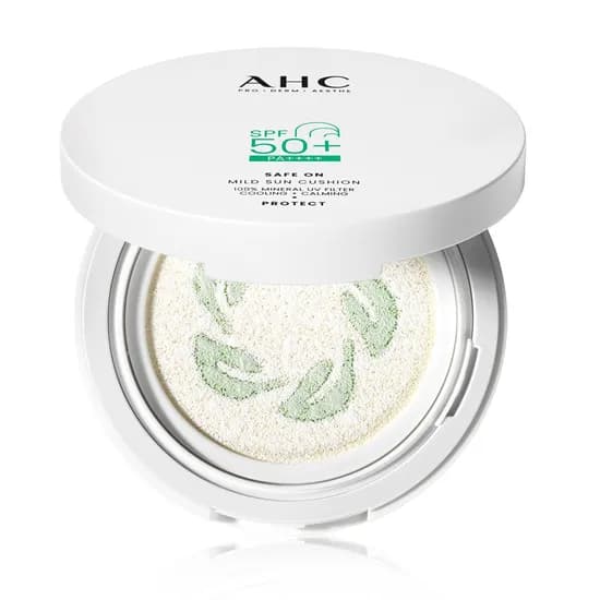 AHC 세이프온 마일드 선쿠션 시카쿨링 병풀에센스 영유아사용가능 25g 1개