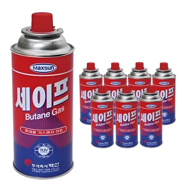 맥선 세이프 부탄가스 220g 8개 11,400원