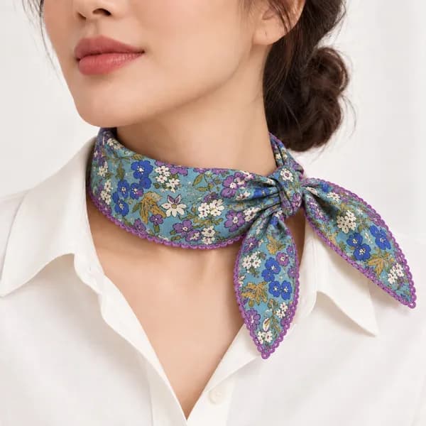레이스 엠보 쁘띠 스카프 R-66 53x55cm 1개