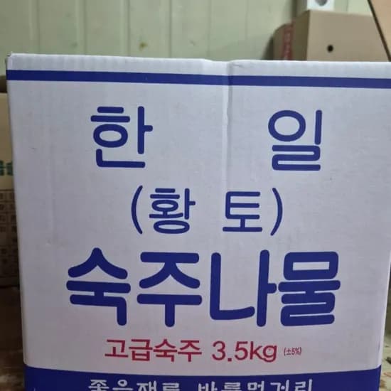 해돋이농산 업소용 숙주나물 3.5kg 1박스