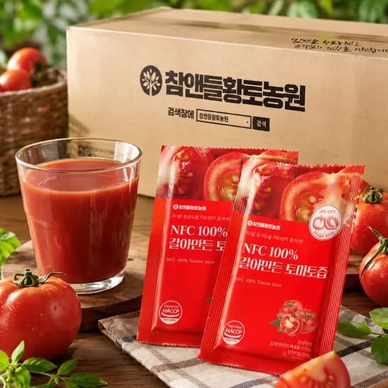 국내산 갈아만든 토마토즙 NFC 착즙 원액 100ml 100개
