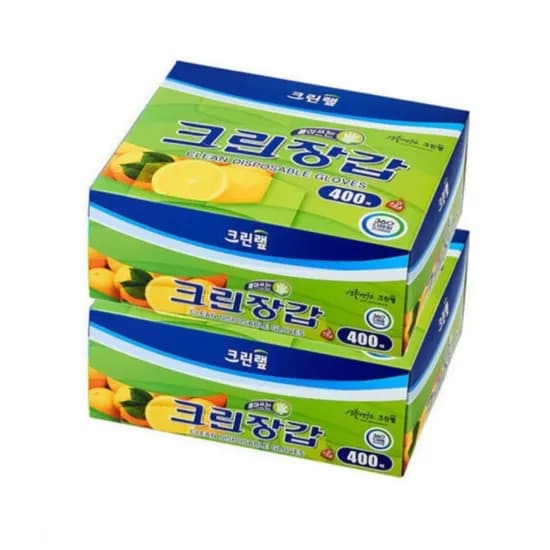 크린랲 크린장갑 400매 2개