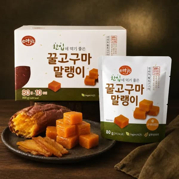 이더스 국내산 한입 꿀고구마 말랭이 80g 5봉