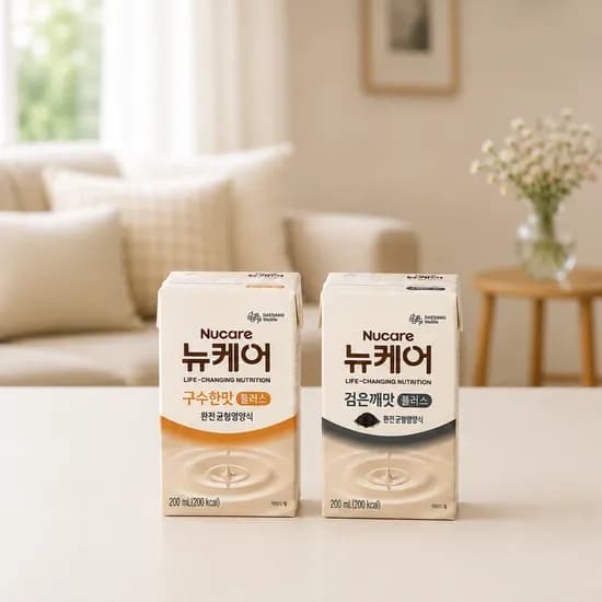 뉴케어 구수한맛 검은깨맛 반반세트 200ml 구수한맛 6개 검은깨맛 6개 12개