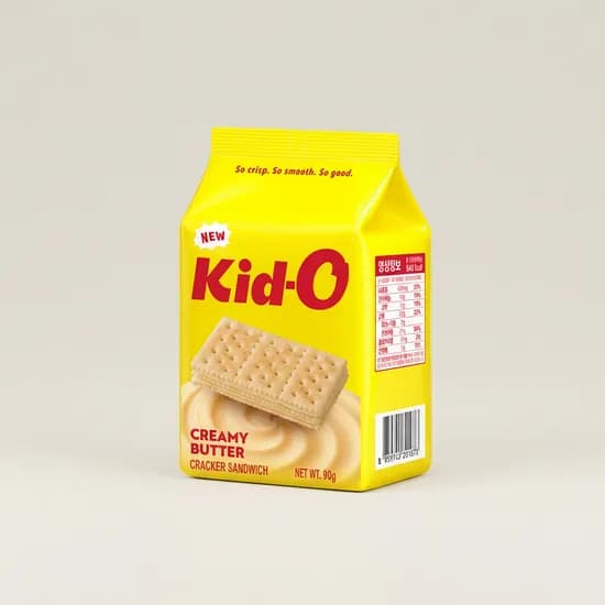 Kid-O 크리미 버터 크래커 샌드위치 90g 6개입 3개