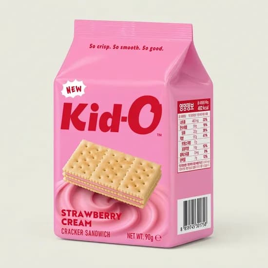 딸기 크래커 샌드위치 딸기맛 90g 1개