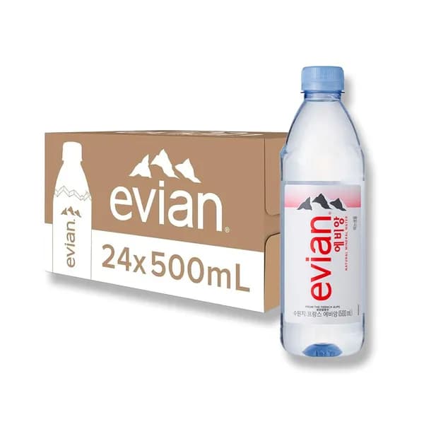 에비앙 미네랄 워터 수입 생수 500ml 24개
