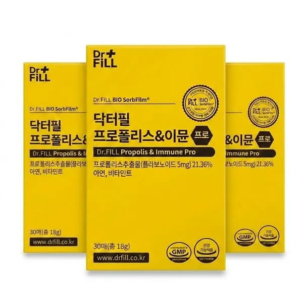 닥터필 프로폴리스&이뮨 프로 30매 3개 55,800원
