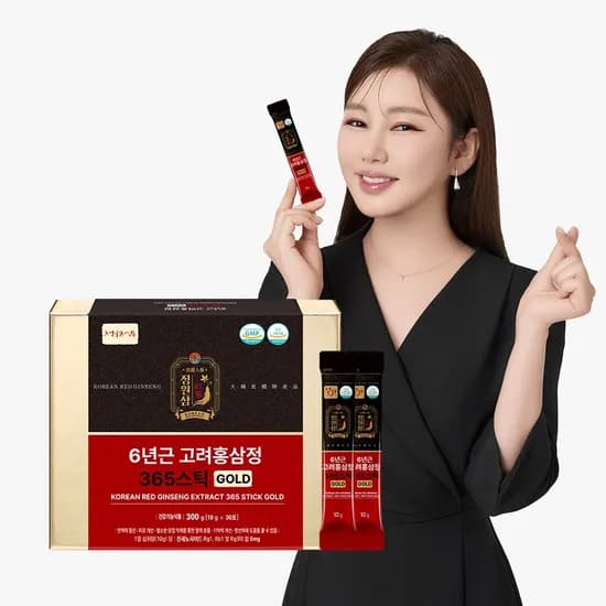 정원삼 6년근 고려홍삼정 365스틱 GOLD 30포 1박스