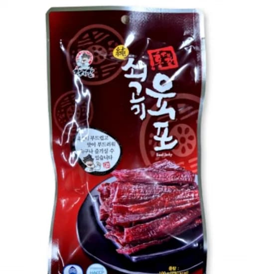 홍대감 대용량 순쇠고기 육포 100g 5개