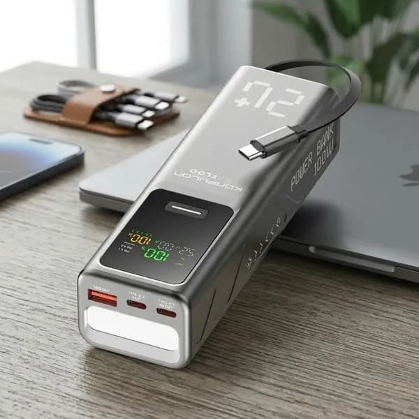 라플루 PD100W 초고속충전 노트북 보조배터리 RPB-100W20C 20000mAh 그레이 1개