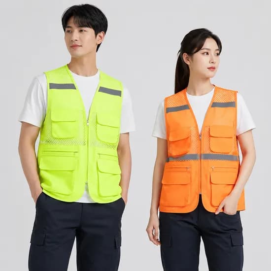 멀티포켓 메쉬 작업조끼 블랙 투포켓형 XL 1개