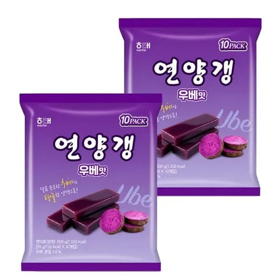 해태제과 연양갱 우베맛 500g 2개