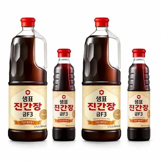 샘표 진간장 금F3 1.7L 2개 + 500ml 2개 1세트
