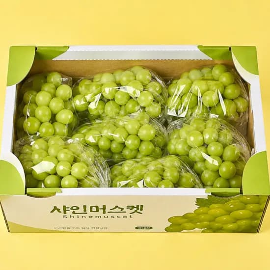 가정용 샤인머스캣 3-6수 2kg 1박스