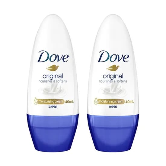 도브 데오드란트 롤온 오리지널 40ml 총 2개