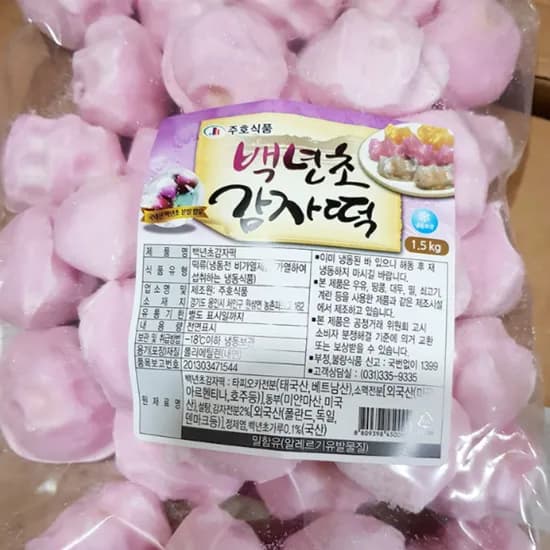 백년초 감자떡 1.5kg 1개