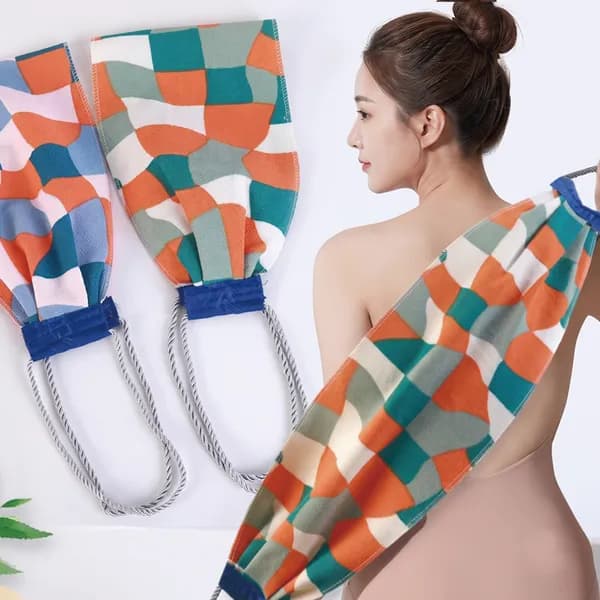 북유럽 패턴 등타월 블루 2개 + 그린 2개 4개