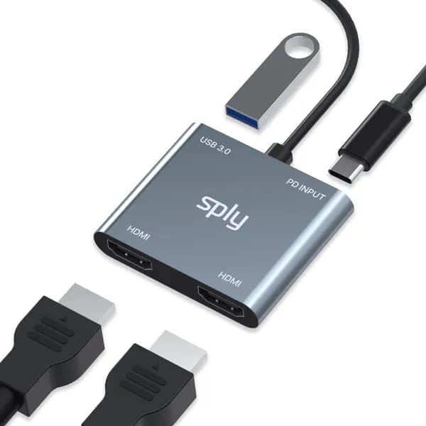 네비스 4포트 USB C타입 4K HDMI 듀얼 멀티 허브 1개 25,900원