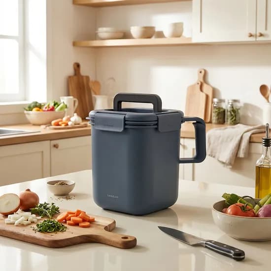 락앤락 투핸들 음식물 쓰레기통 베이지 3L 1개