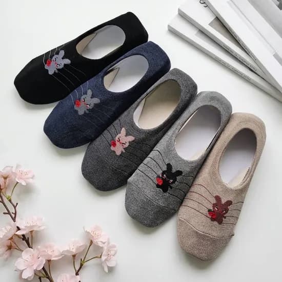 여성 미끄럼방지 실리콘 덧신 그레이 네이비 베이지 블랙 차콜 5켤레 Free 12,900원