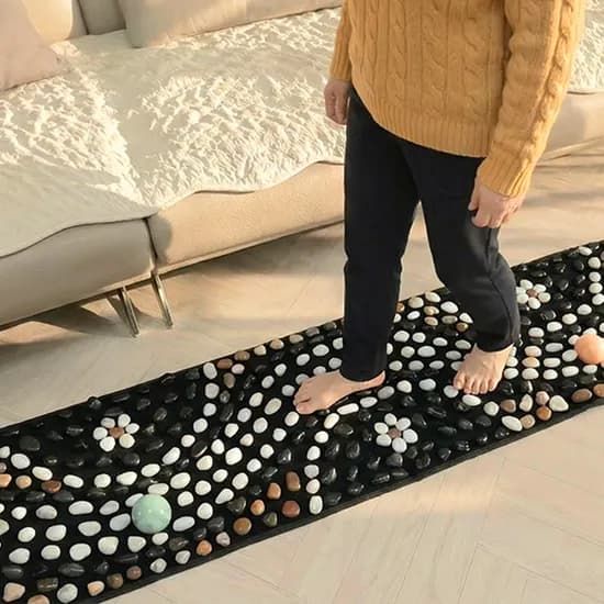 르하모니 천연자갈 돌지압 발지압매트 대형 150cm 1개