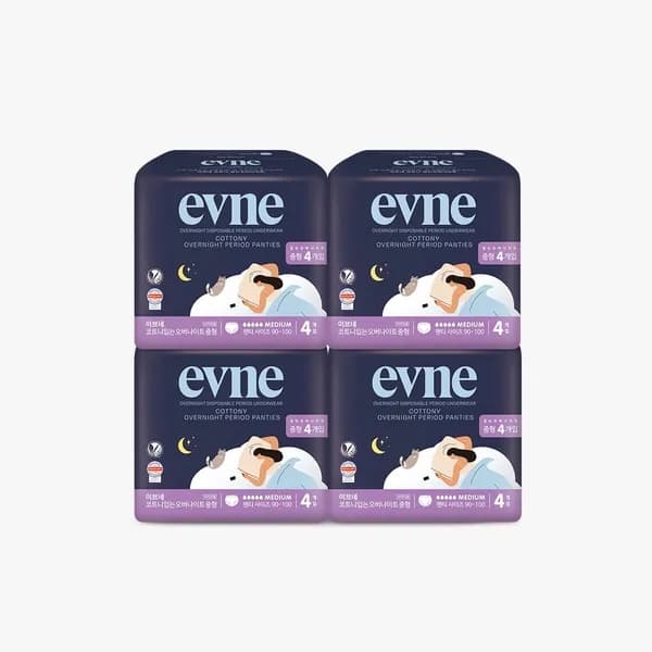 이브네 코트니 입는 오버나이트 중형 4매입 4팩 13,600원