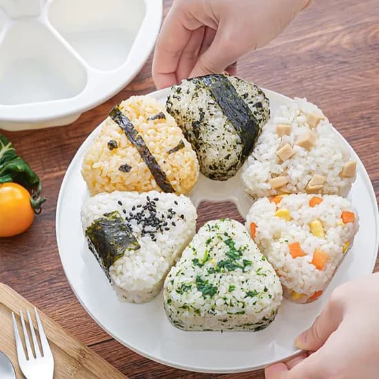 네지쿠 삼각김밥틀 6구 화이트 1개