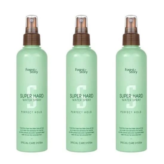 포레스트스토리 슈퍼하드 헤어 워터 스프레이 헤어픽서 252ml 3개