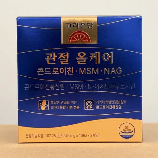 고려은단 관절 올케어 콘드로이친 MSM NAG 3575mg 30포 1개