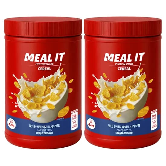 밀잇 식단관리 단백질 쉐이크 시리얼맛 560g 2개