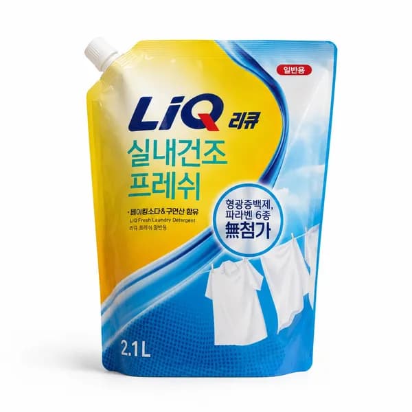 리큐 실내건조 프레쉬 일반용 2.1L 4개