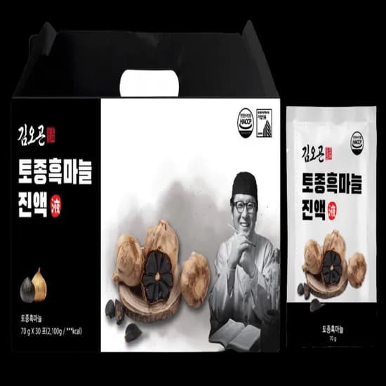 김오곤 토종 흑마늘 진액 70ml 30팩 1개