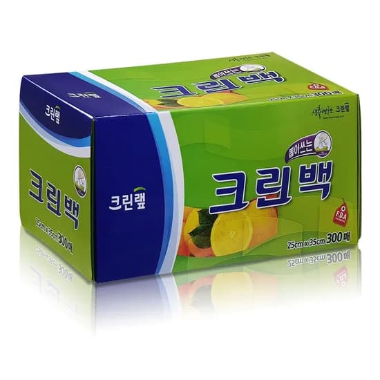 크린랩 뽑아쓰는 위생백 중형 25cm x 35cm 300매 1개