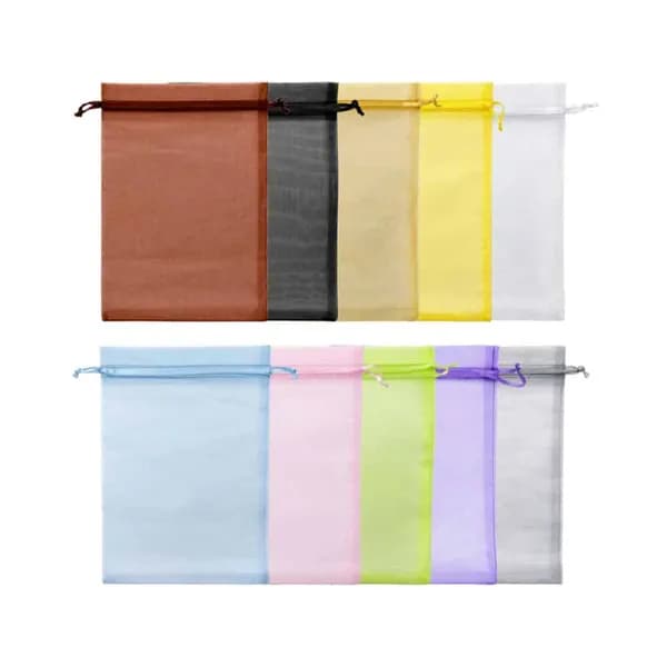 포푸리망 망사 주머니 15x20cm 옐로우 10P