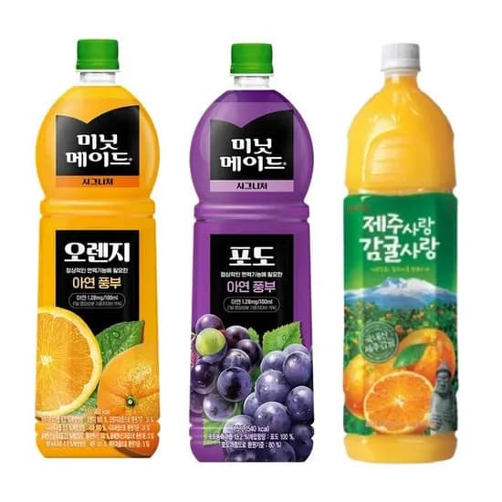 미닛메이드 오렌지 2개 외 2종 총 6개